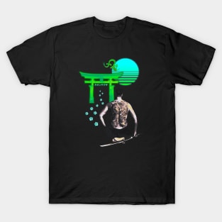 Silver Yakuza Vaporwave Synthwave Aesthetic T-Shirt